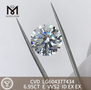 6.95CT E VVS2 ID EX EX CVD Lab Grown Diamonds LG604377434 Without the Mines丨Messigems 