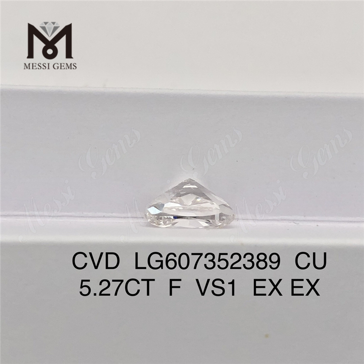 5.27CT Cushion F VS1 CVD Loose Diamond IGI Certified Sustainable Elegance丨Messigems CVD LG607352389