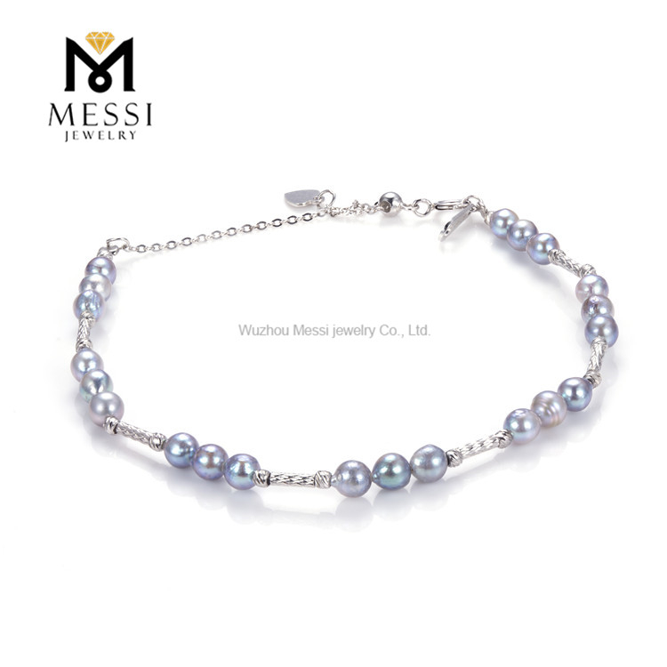 4-5mm S925 Akoya pearl bracelets for women