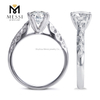 18k real gold diamond ring Custom design women modern wedding rings