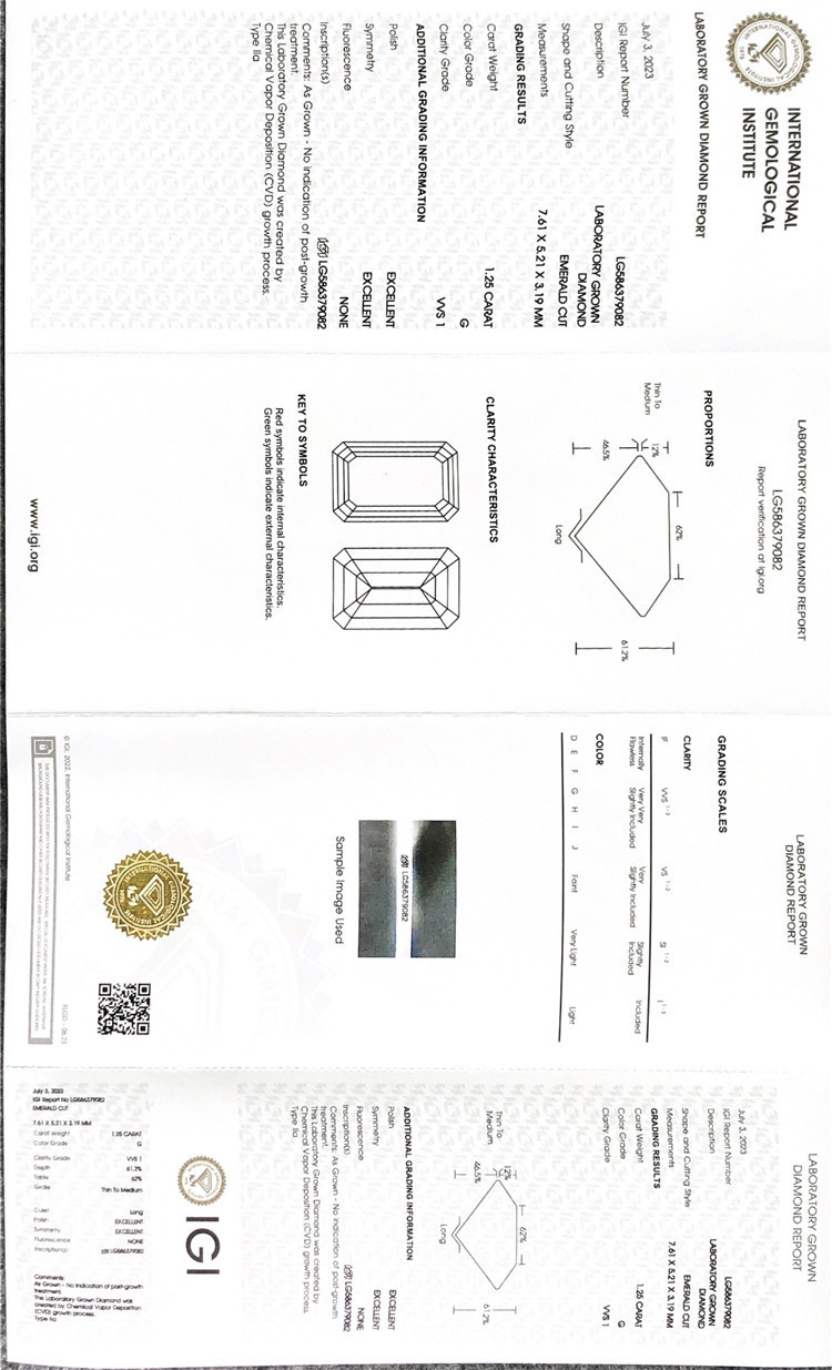 igi certificate for diamond