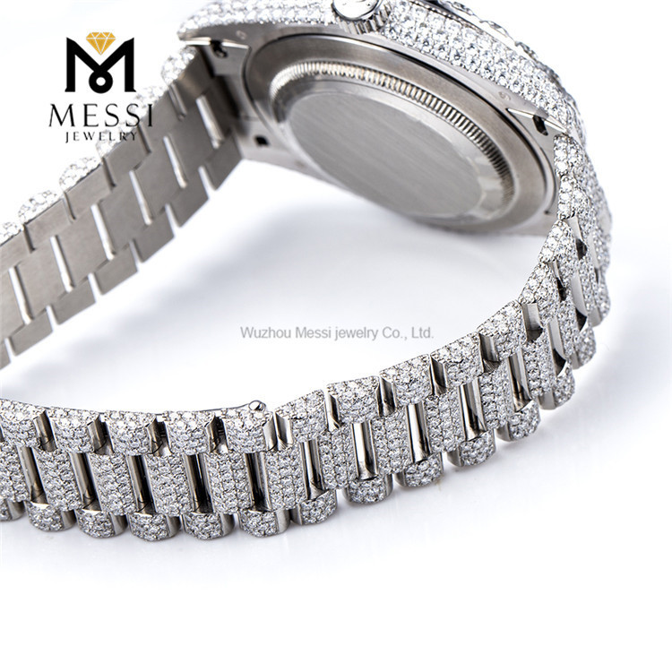 Sparkling Brilliance VVS Moissanite Diamond Watch Premium Quality