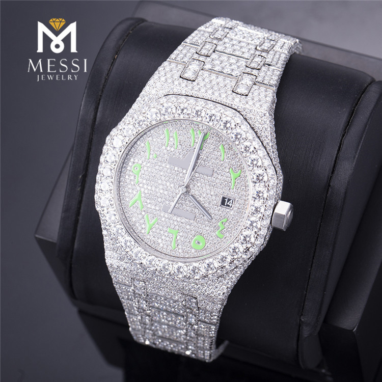 moissanite iced out watch cheap
