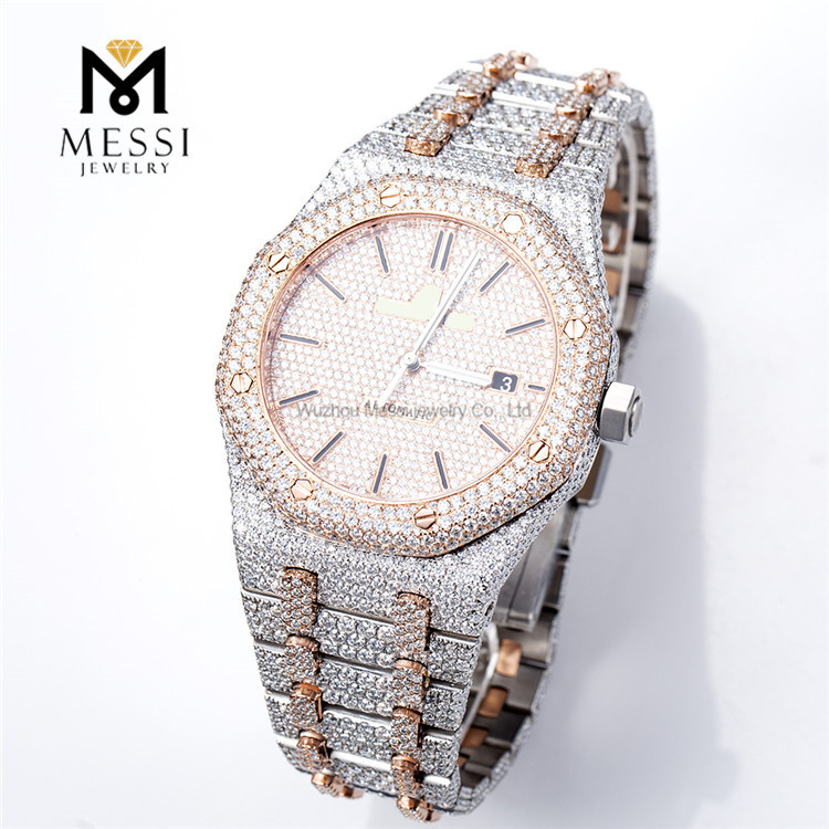 Elegant and Durable Timepieces Men Moissanite Watch for Modern Men