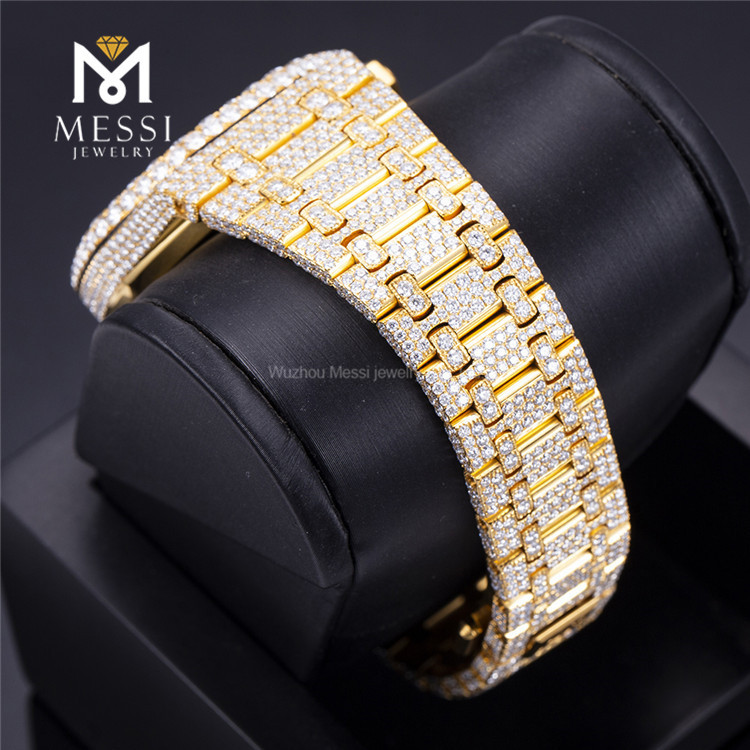 best iced out moissanite watches