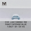7.05CT SI1 EM FANCY INTENSE BLUE Laboratory-grown Diamond CVD LG611399564 