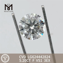 5.20CT F VS1 3EX Laboratory-made Diamonds CVD LG624442824丨Messigems