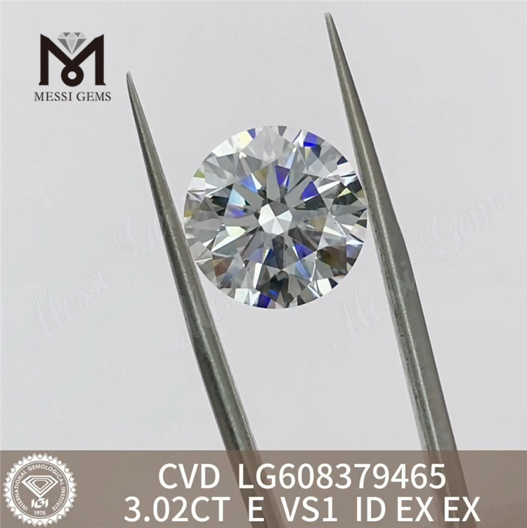 3.02CT E VS1 3ct lab grown diamond cvd Providing Fine Jewelry at Exceptional Value LG608379465丨Messigems 
