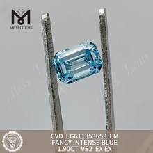 1.90CT VS2 EM FANCY INTENSE BLUE loose lab grown diamonds wholesale丨Messigems CVD LG611353653 