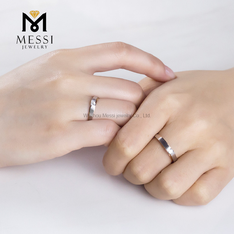 Fashion Design 14k 18k Lab Grown Diamond Marriage Wedding Couple Ring