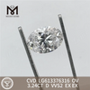 3.24CT OV D VVS2 CVD lab made diamond wholesale price LG613376316丨Messigems