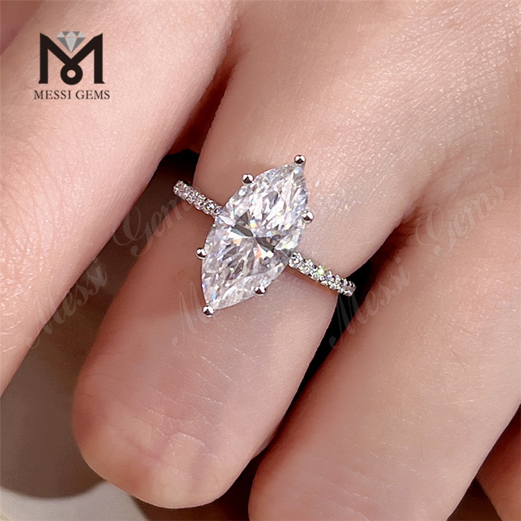 marquise engagement ring set