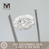 5.24CT D VS1 OVAL diamond labs EX EX CVD LG717546411 