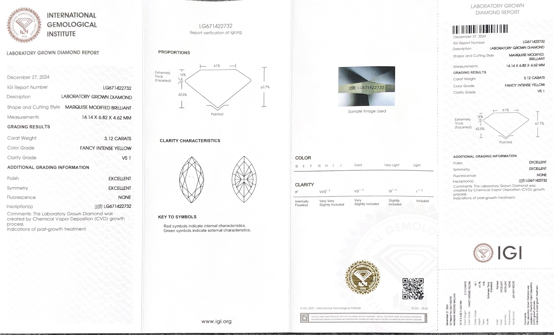 3.12ct vs igi simulated diamonds