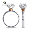 Messi Gold Jewelry 14K White gold moissanite ring For Women