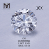 1.59 carat E VS1 Round IDEL CUT lab created diamond CVD
