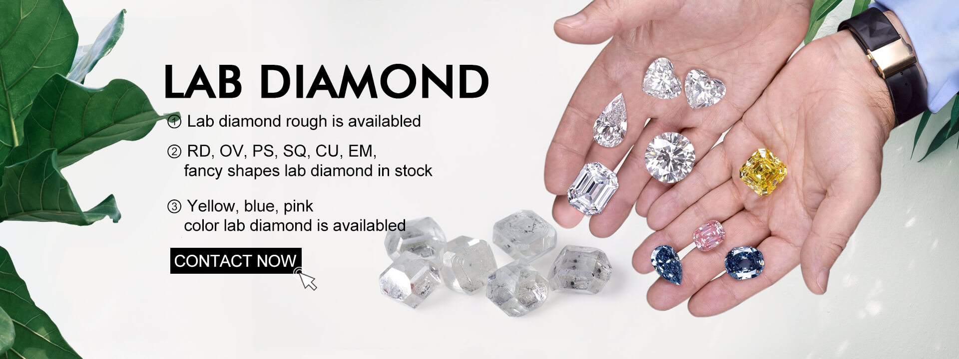 Lab grown diamonds hot selling wholesale man made manufactured diamond