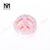 peace shape gemstones shape pink color cabochon synthetic opal stones 