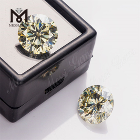 4ct 10mm Gra Round Cut Gul Loose Moissanite