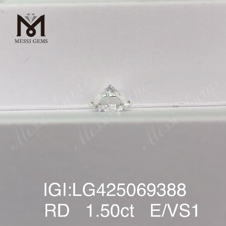 1.50 carat E/VS1 VG lab grown diamond Round 