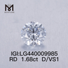 1.68 carat D IDEAL vs1 lab diamonds Round 