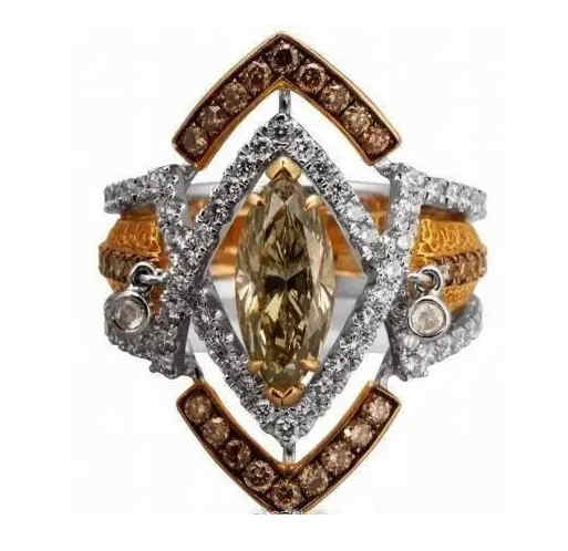 How does the colour of a fancy coloured cultivated diamond come about?