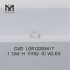 1.12ct H lab diamond vvs loose man made diamonds on sale