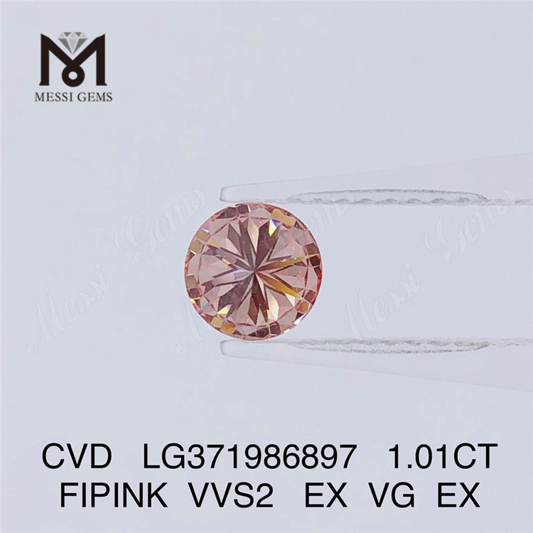 1.01CT FIPINK VVS2 wholesale lab created diamonds CVD LG371986897
