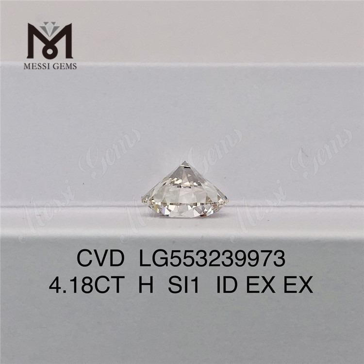 4.18CT H colour loose lab diamonds SI1 ID EX EX lab grown diamond wholesale price