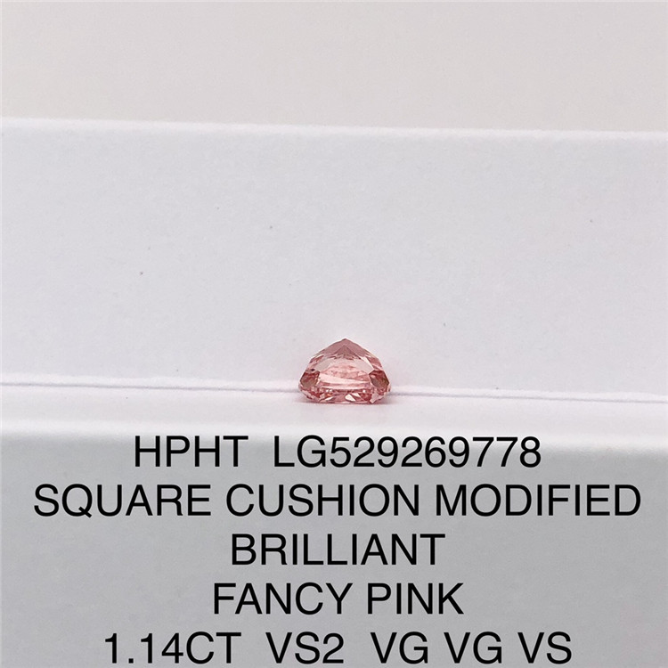 1.14ct Fancy Pink Loose SQ Synthetic Diamonds HPHT Diamond Wholesale Price