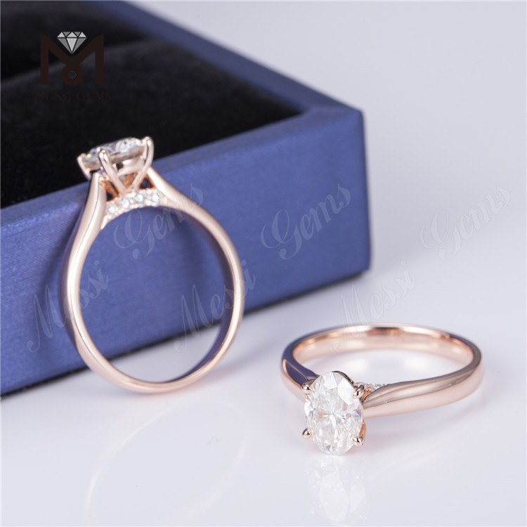 rose gold solitaire engagement ring