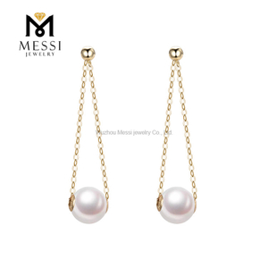7-8mm AKOYA Large Pearl Drop Earrings Bold and Elegant