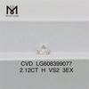 2.12CT H VS2 Custom Made lab made diamonds wholesale price CVD LG608399077丨Messigems