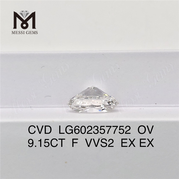 9.15CT F VVS2 EX EX cvd lab created diamonds OV LG602357752
