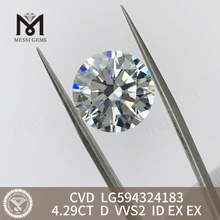 4.29CT D VVS2 ID EX EX 4ct cvd diamonds for sale LG594324183丨Messigems