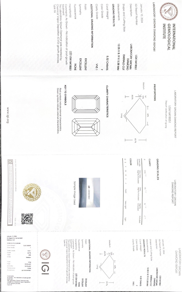 5ct em simulated diamond