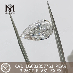 3.26CT PEAR F VS1 igi certification diamond CVD Quality Assurance丨Messigems LG602357761