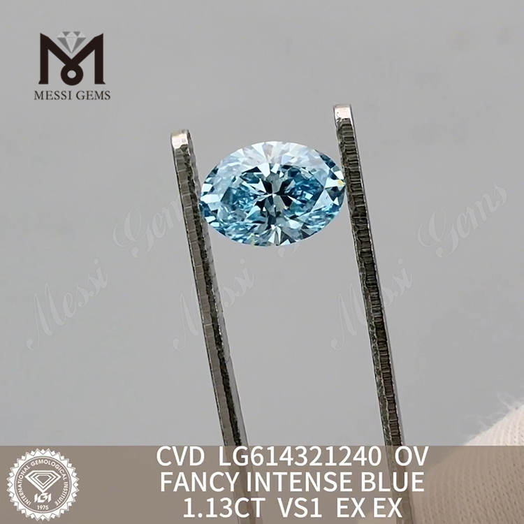 1.13CT FANCY INTENSE BLUE vs1 lab grown diamond Online LG614321240丨Messigems