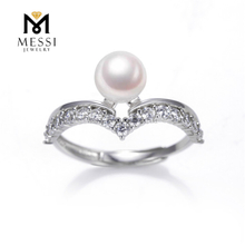 S925 akoya Wedding Seawater Pearl Rings for Your Special Day