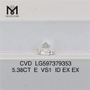 5.38CT E VS1 ID EX EX Lab-Fabricated Diamonds CVD LG597379353丨Messigems