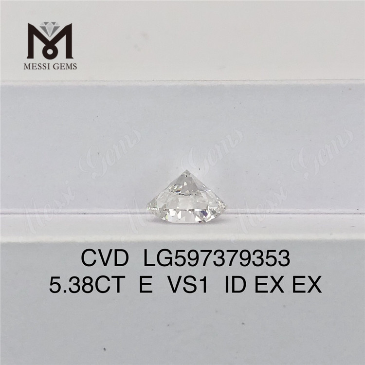 5.38CT E VS1 ID EX EX Lab-Fabricated Diamonds CVD LG597379353丨Messigems