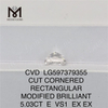 5.03CT E VS1 EX EX RECTANGULAR CVD Diamond Laboratory LG597379355丨Messigems