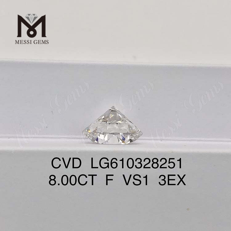 8.00CT F lab diamond cost IGI Certified Sustainable Sparkle丨Messigems CVD LG610328251