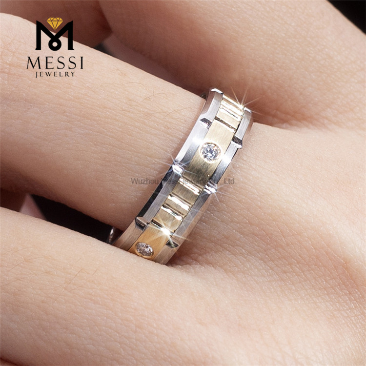 IGI lab diamond ring 14k gold engagement wedding band mens rings US9#