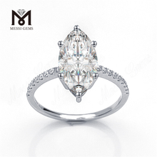 14k 18k white gold IGI 3ct lab marquise diamond ring fashion