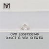 3.19CT G VS2 ID EX EX Craft Your Masterpiece with Lab-Made Diamonds CVD LG591338148丨Messigems