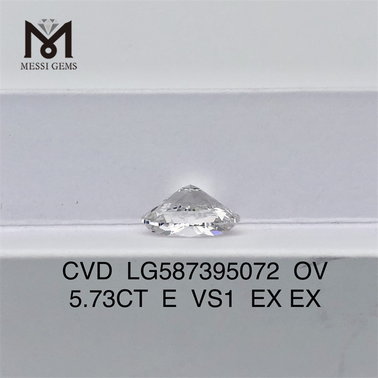 5.73CT OV E VS1 CVD Loose lab diamond LG587395072 
