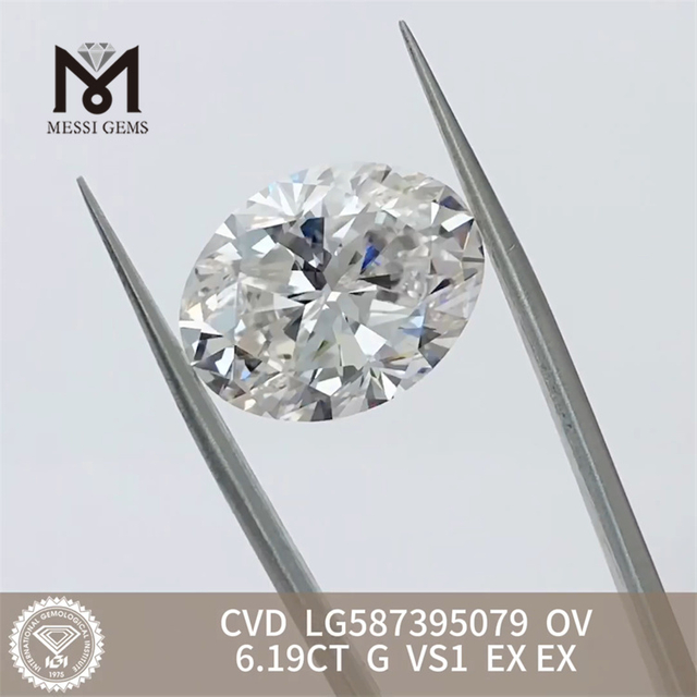 6.19CT OV Simulerede Diamonds G VS1 CVD LG587395079 