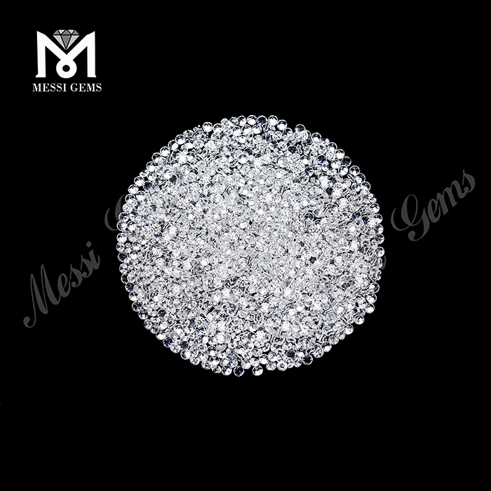 Wuzhou 1mm 2mm 3mm Hearts and Arrows White CZ synthetic cubic zirconia
