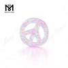 peace shape gemstones shape pink color cabochon synthetic opal stones 